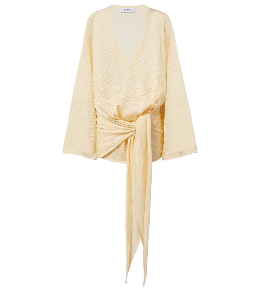 The Attico Open-knit minidress