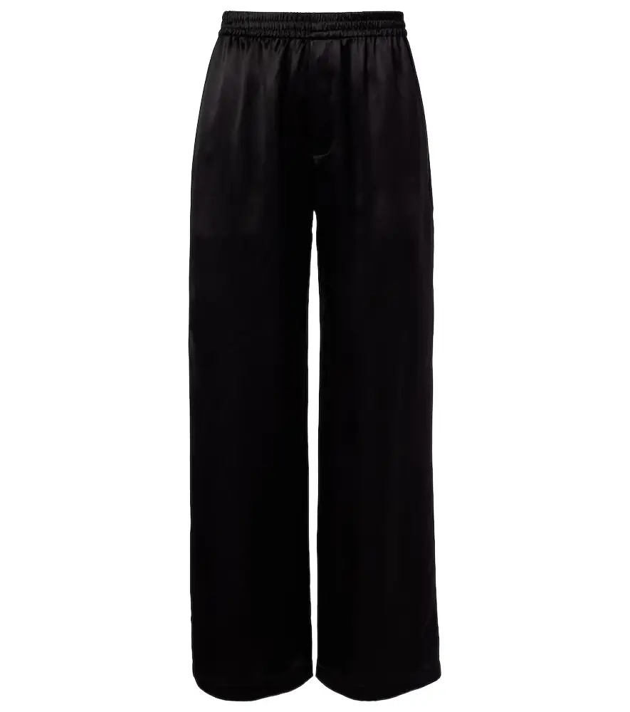 Saint Laurent Silk satin straight pants