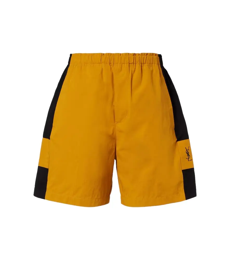 Saint Laurent Cassandre cotton Bermuda shorts