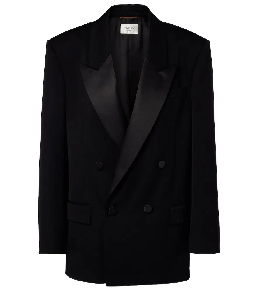 Saint Laurent Double-breasted wool blazer