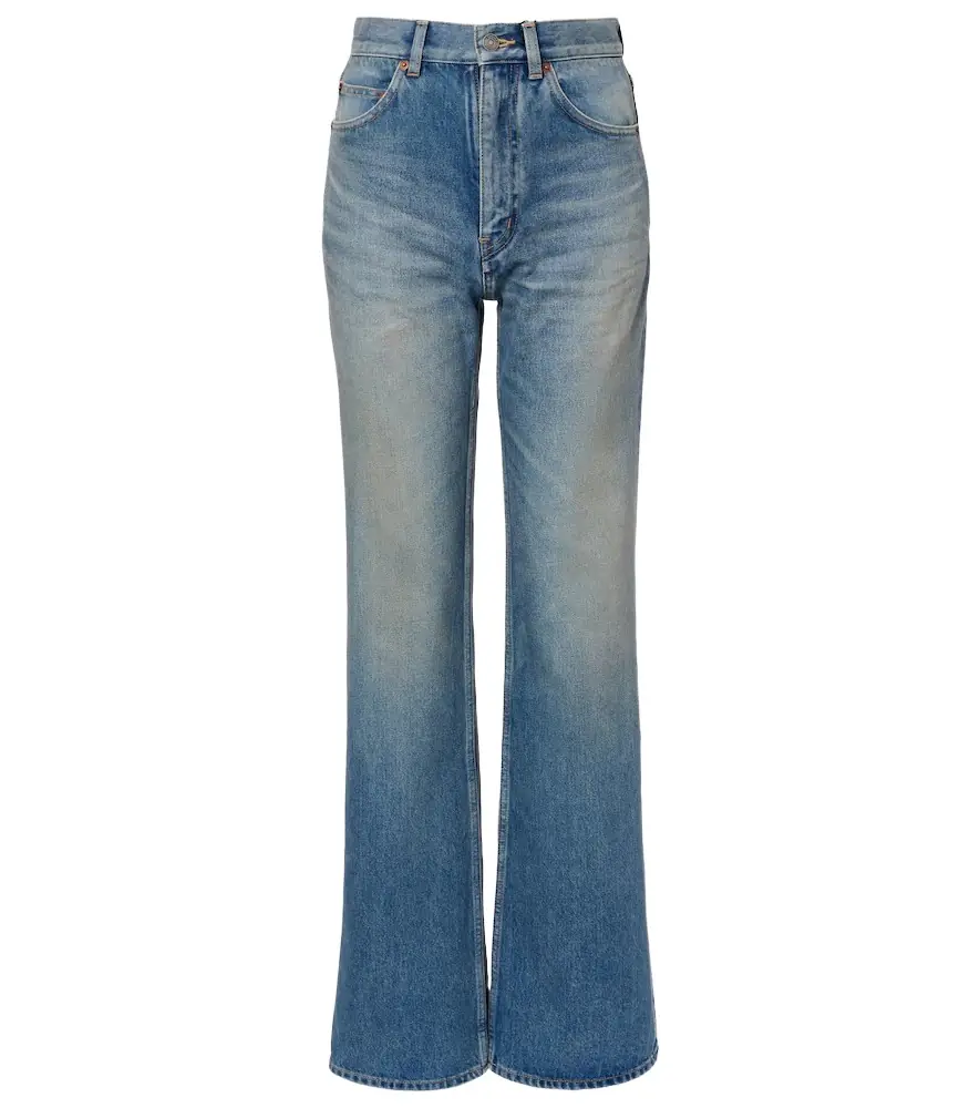 Saint Laurent 70's high-rise wide-leg jeans