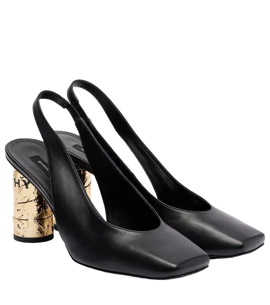 Givenchy Tape 85 leather slingback pumps