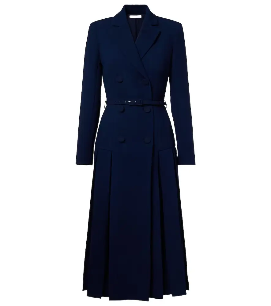 Emilia Wickstead Chaney wool crêpe midi dress