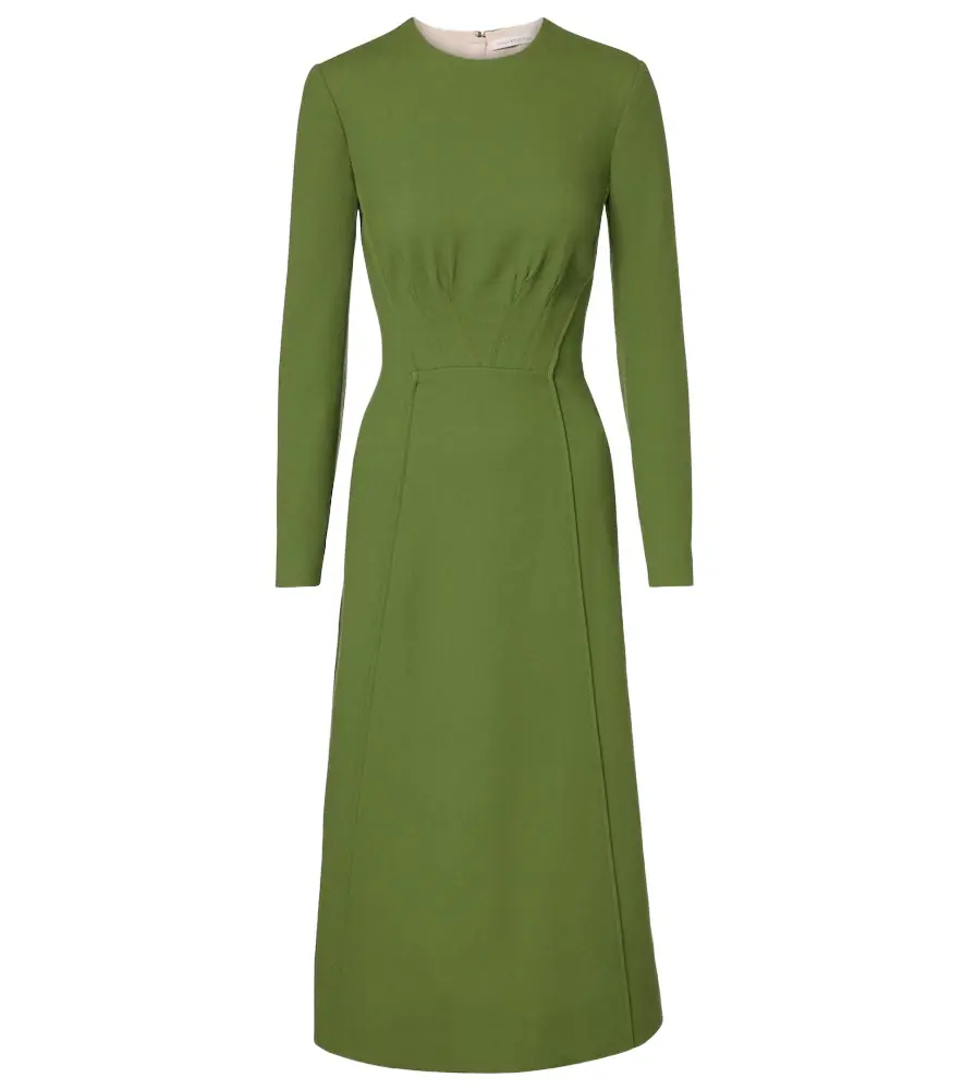 Emilia Wickstead Collinson wool crêpe midi dress