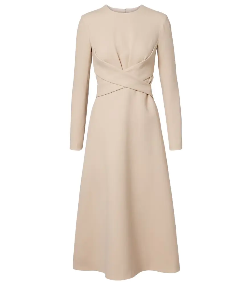 Emilia Wickstead Elta wool crêpe midi dress