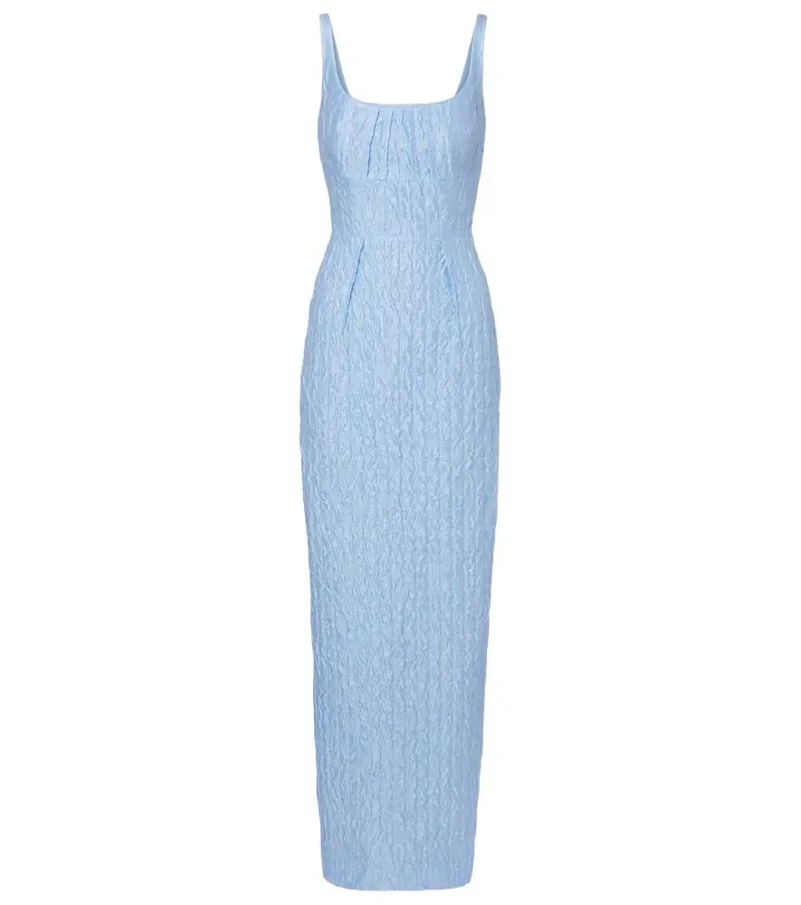 Emilia Wickstead Sharon seersucker gown