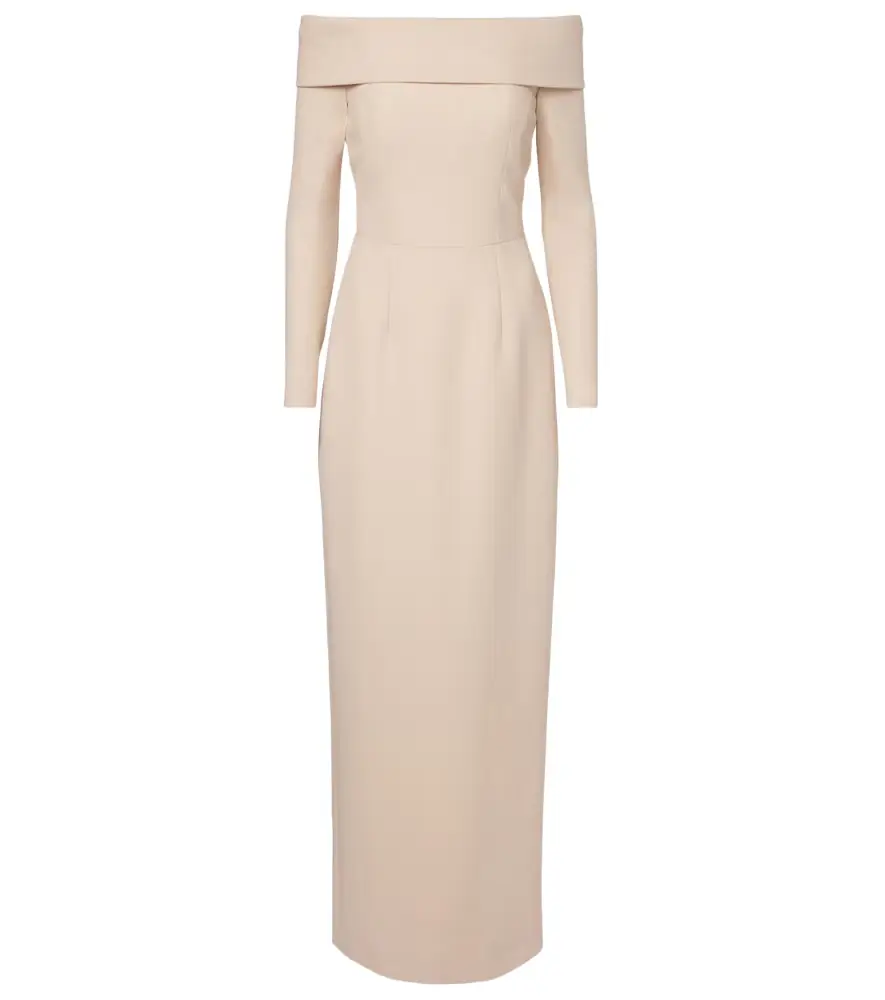 Emilia Wickstead Nosrat wool crêpe bustier dress
