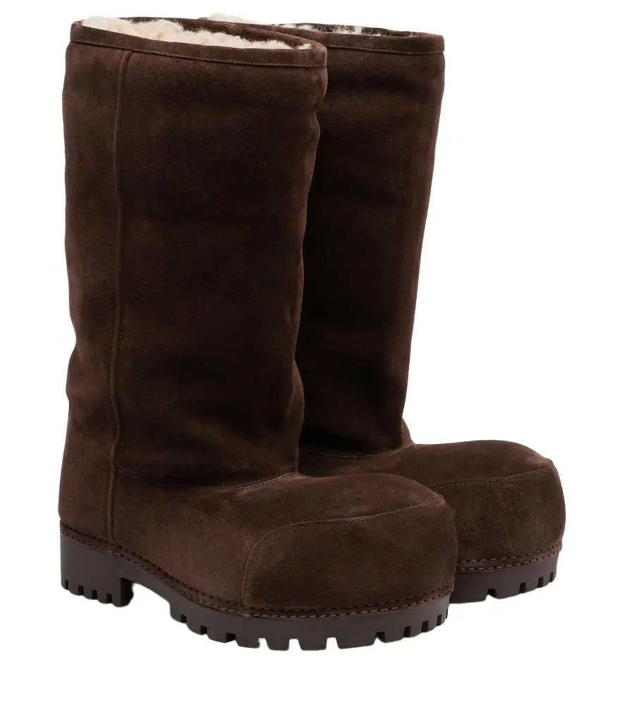 Balenciaga Alaska suede mid-calf boots