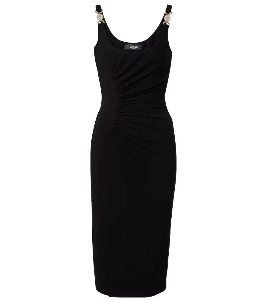Versace Medusa crêpe jersey cocktail dress