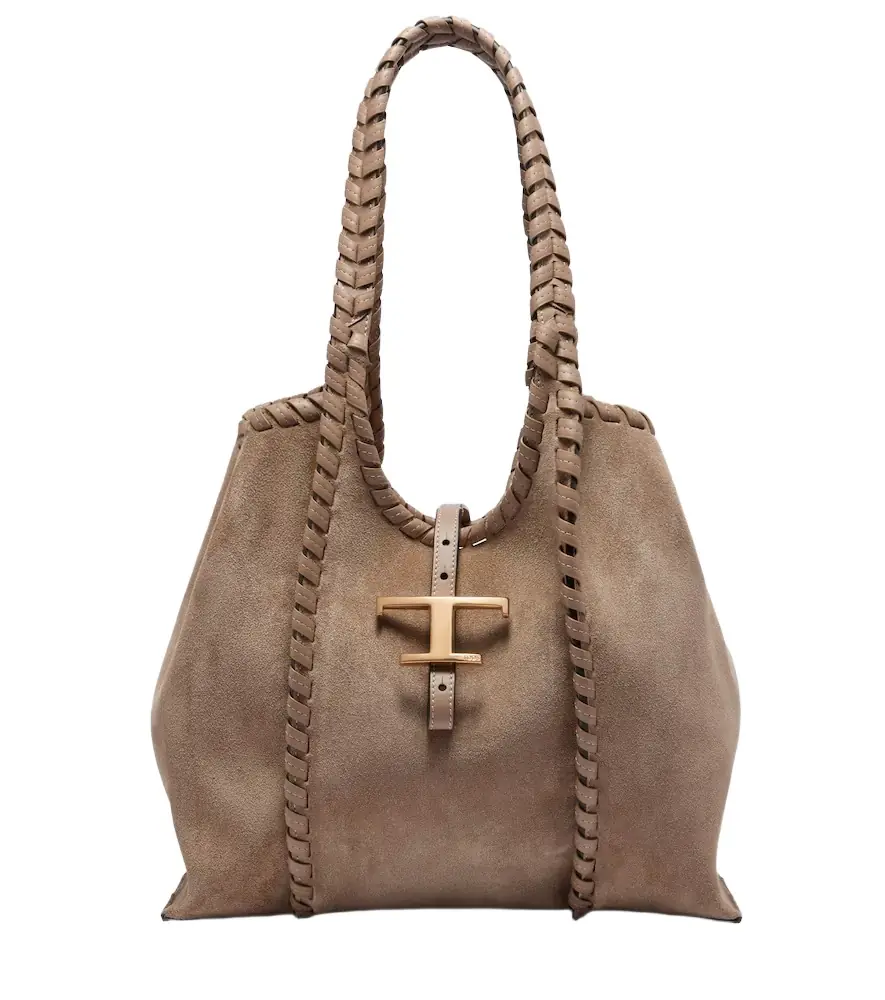 Tod's T Timeless Medium suede tote bag