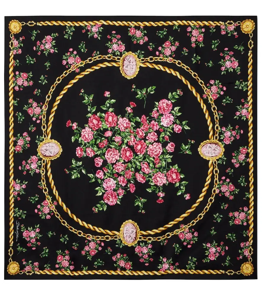 Dolce & Gabbana Floral silk scarf