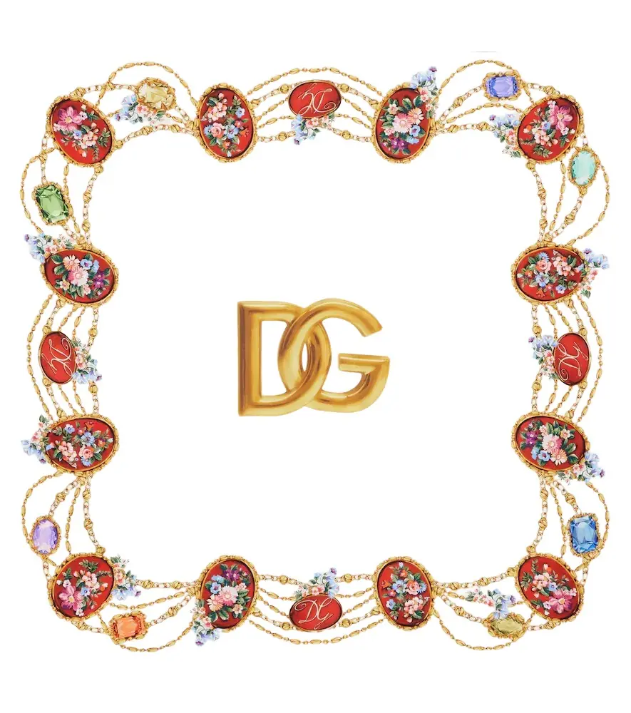 Dolce & Gabbana DG silk scarf