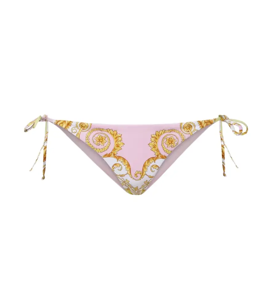 Versace Barocco triangle bikini bottoms