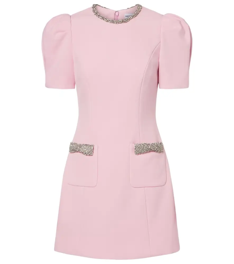 Rebecca Vallance Nemy embellished crêpe minidress