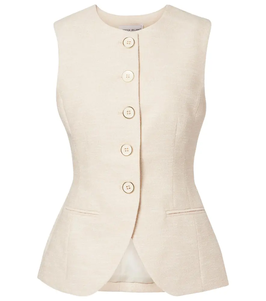 Rebecca Vallance Winnie tweed vest