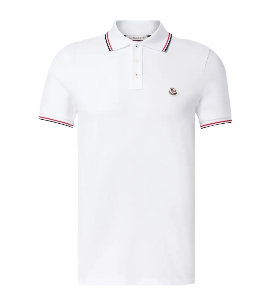 Moncler Permanent cotton jersey polo shirt