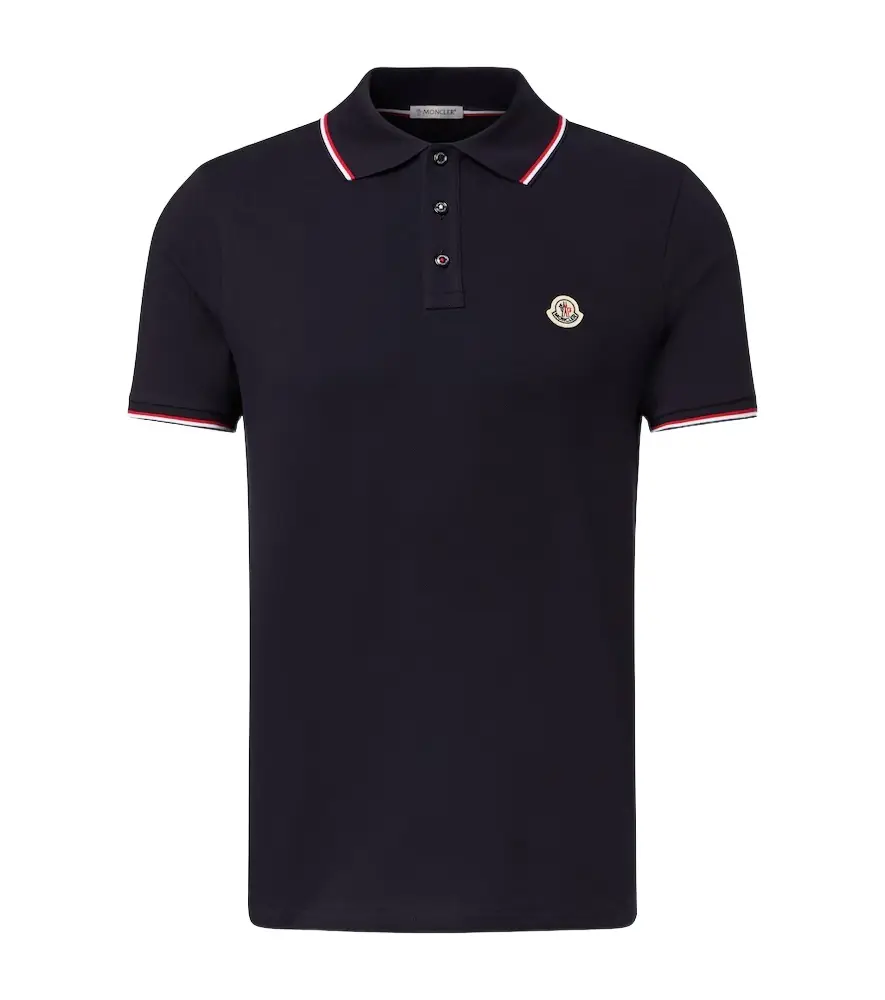 Moncler Permanent cotton jersey polo shirt