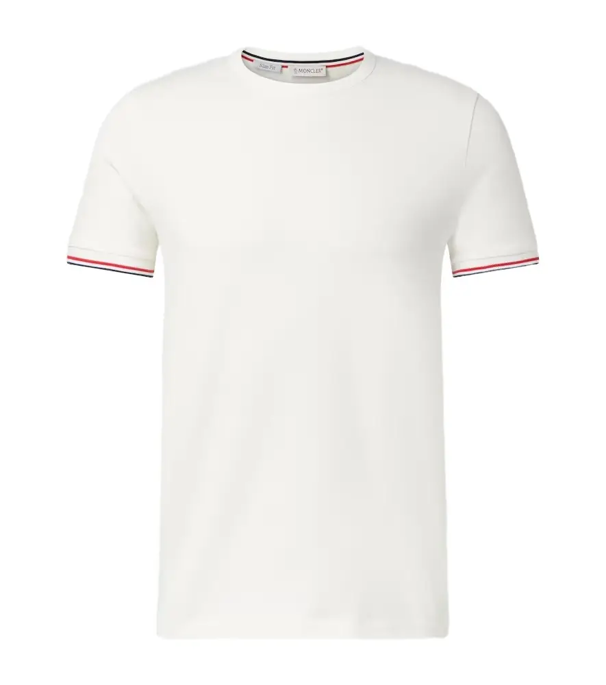 Moncler Cotton-blend jersey T-shirt