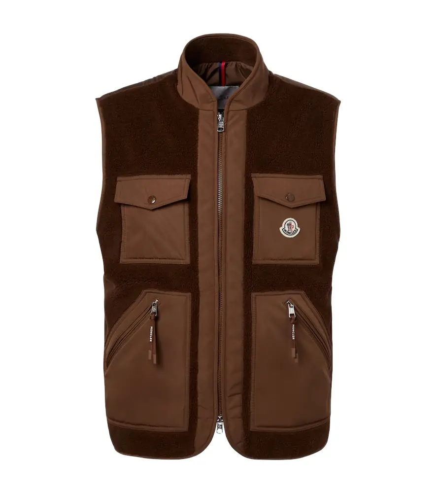 Moncler Karakai down-paneled teddy vest