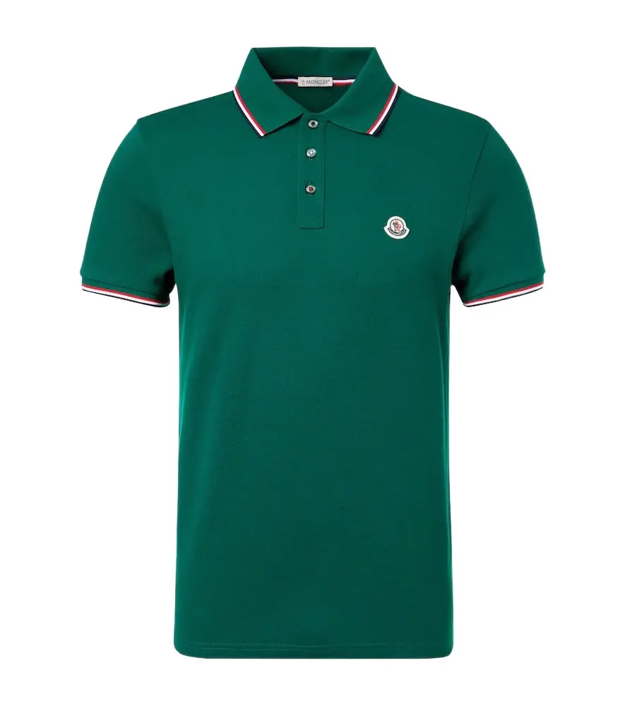 Moncler ogo cotton piqué polo shirt