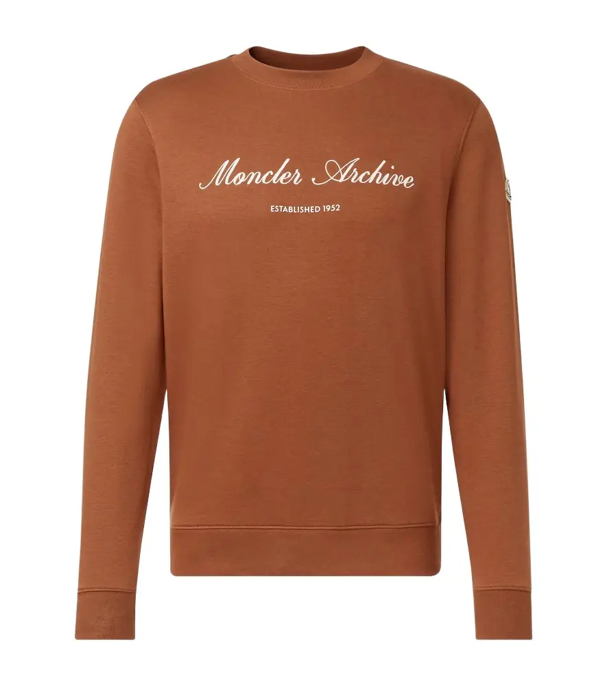 Moncler Archivio logo cotton-blend sweatshirt