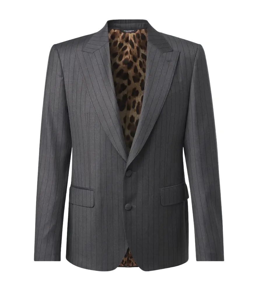 Dolce & Gabbana Pinstripe virgin wool blazer