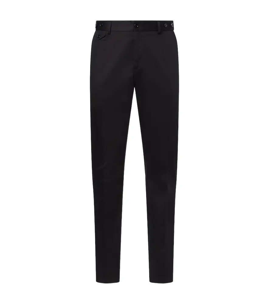 Dolce & Gabbana Cotton-blend slim pants