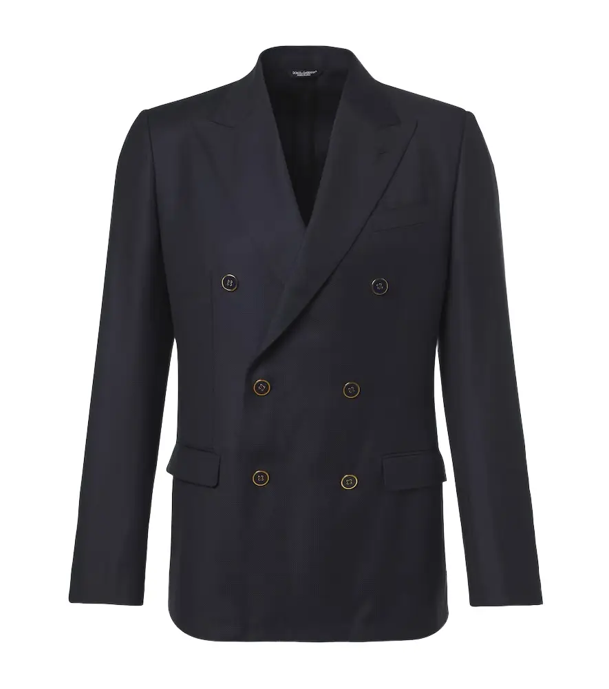 Dolce & Gabbana Double-breasted virgin wool blazer