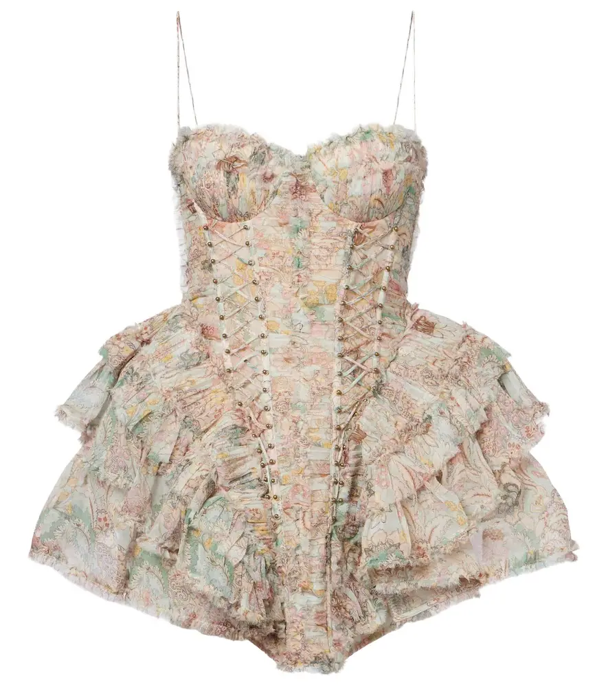 Zimmermann Rebellion floral silk minidress