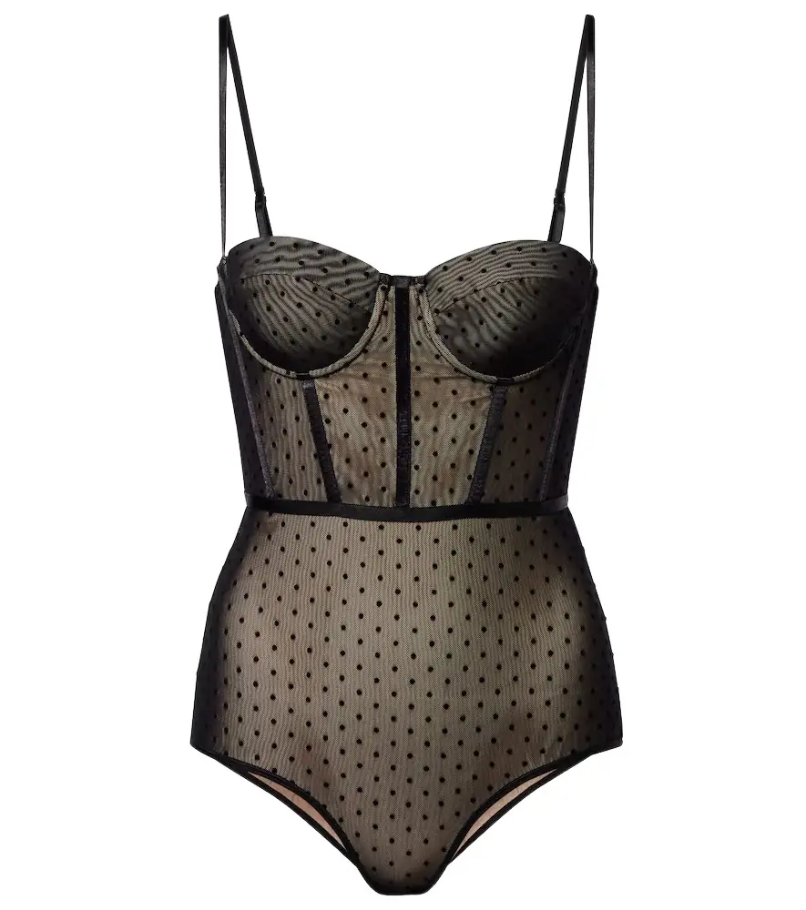 Zimmermann Dot mesh bodysuit