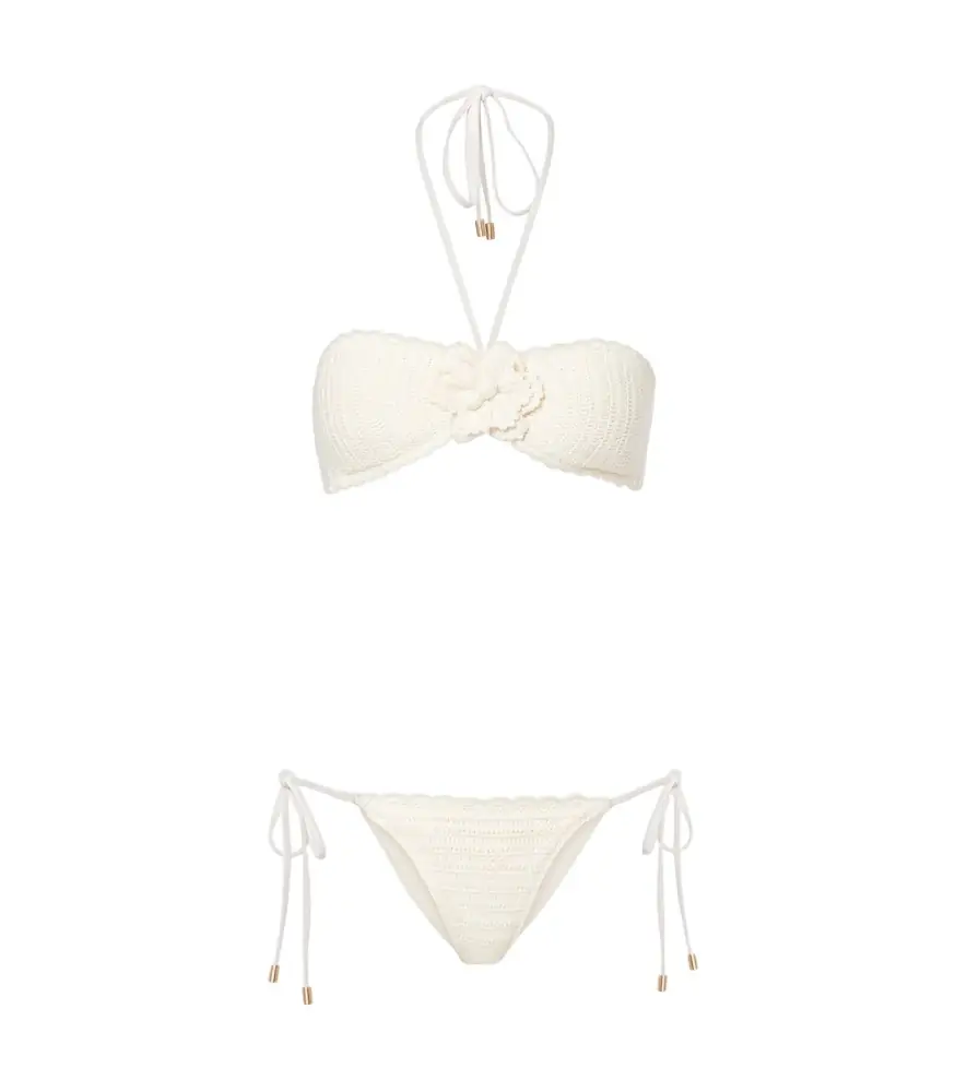 Zimmermann Awaken crochet cotton bikini