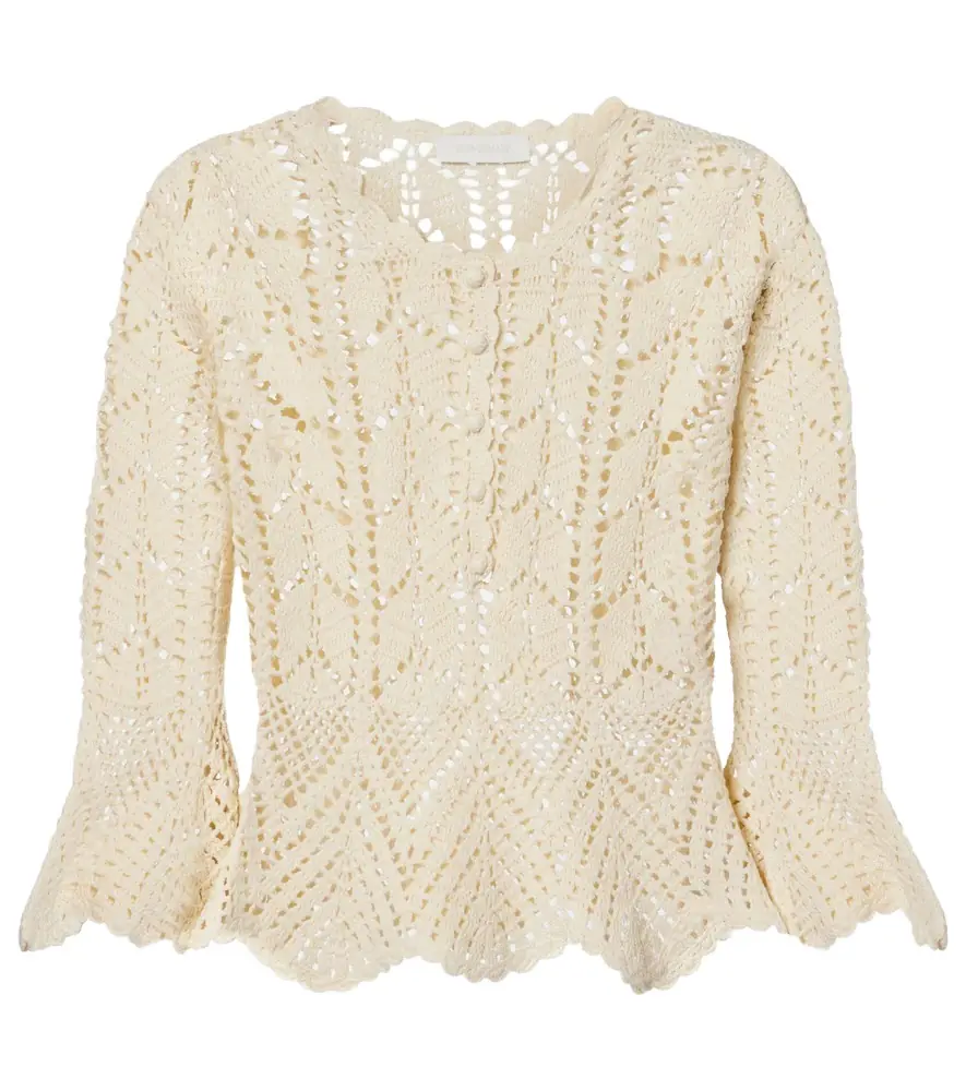 Zimmermann Crochet cotton top
