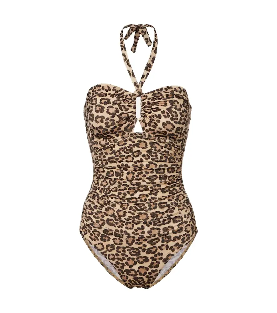 Zimmermann Wanderlust leopard-print swimsuit