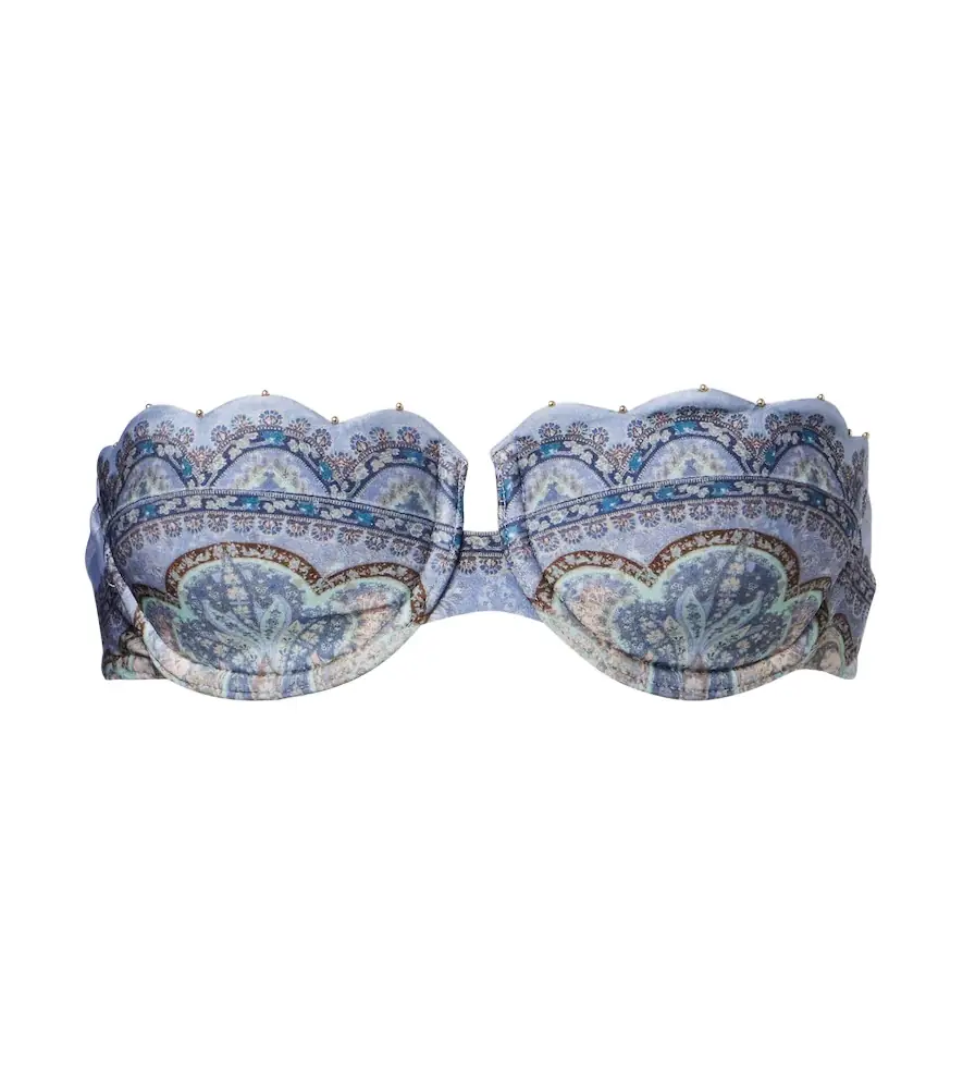 Zimmermann Wanderlust printed bikini top