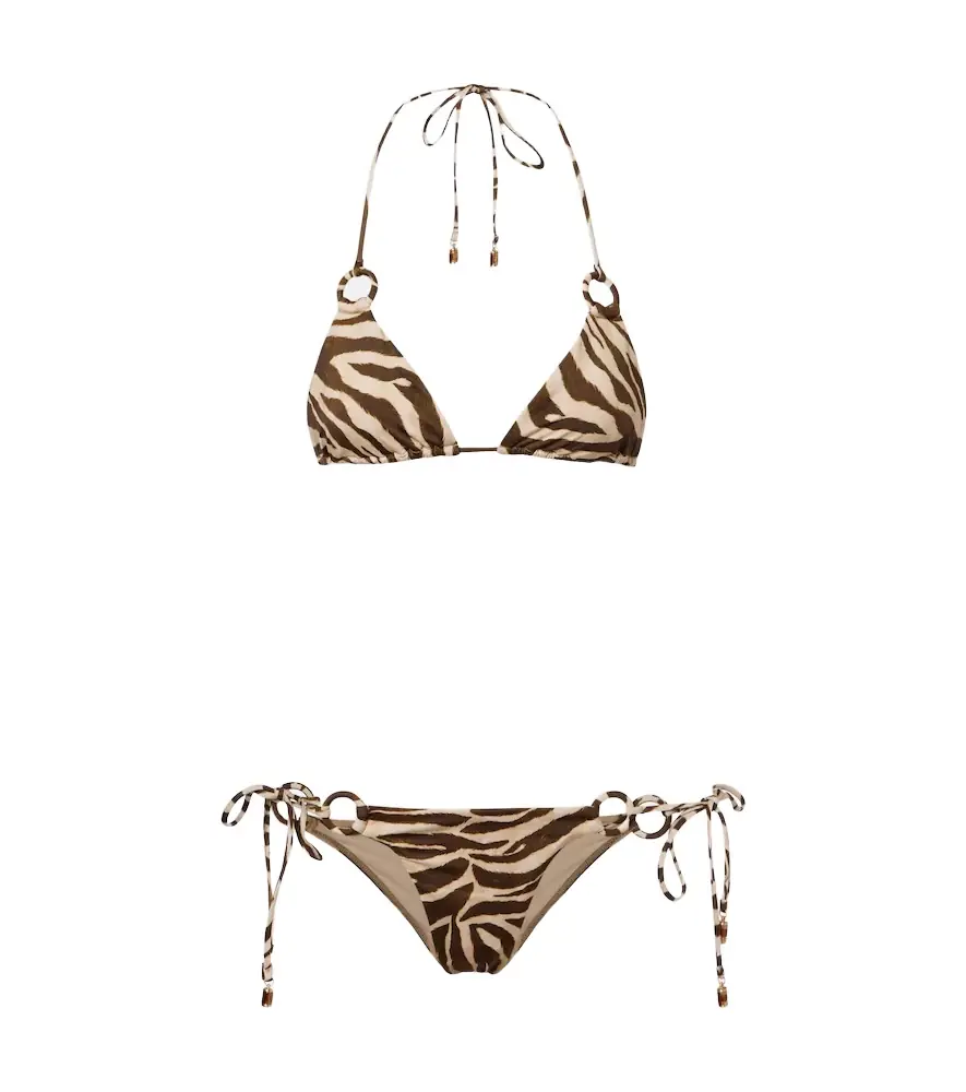 Zimmermann Wanderlust printed bikini