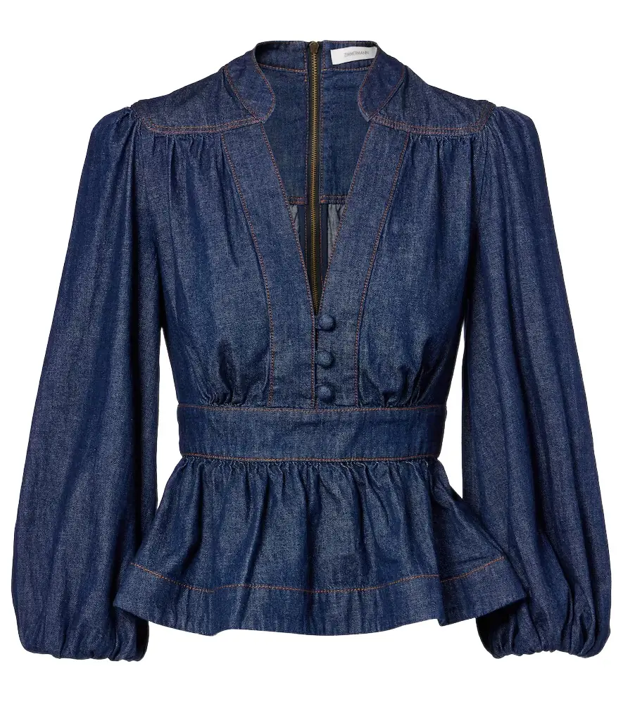 Zimmermann Awaken denim blouse