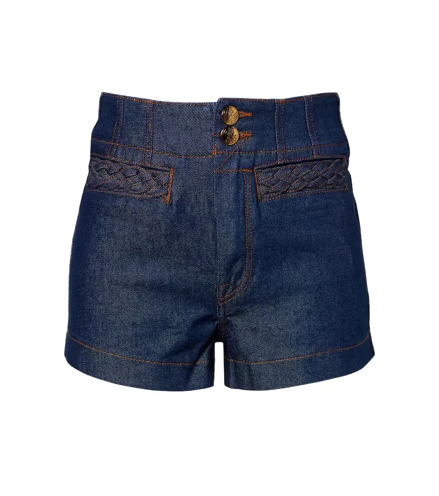 Zimmermann Awaken high-rise denim shorts