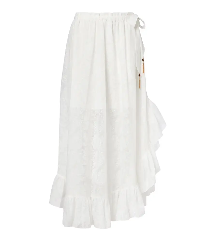 Zimmermann Daylight ruffled cotton-blend maxi skirt