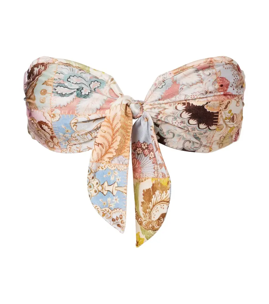 Zimmermann Daylight printed bikini top