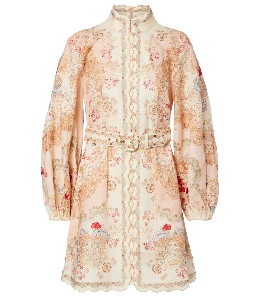 Zimmermann Daylight printed linen minidress
