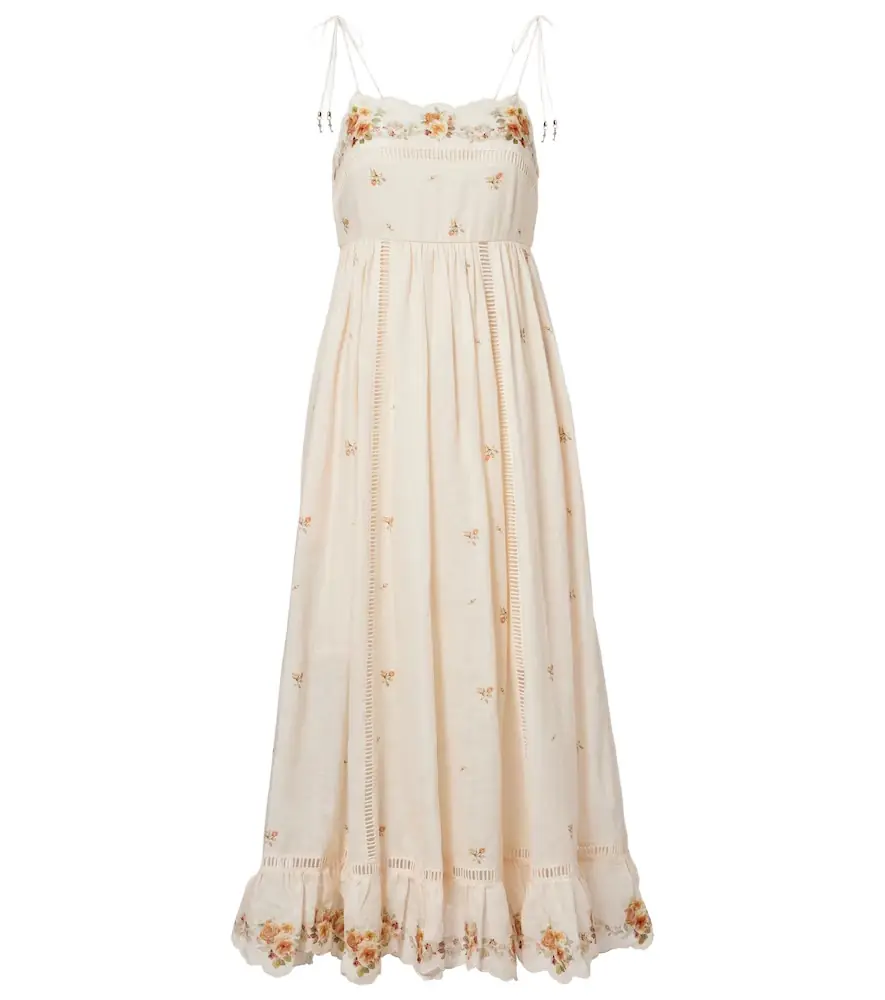 Zimmermann Patience floral linen midi dress