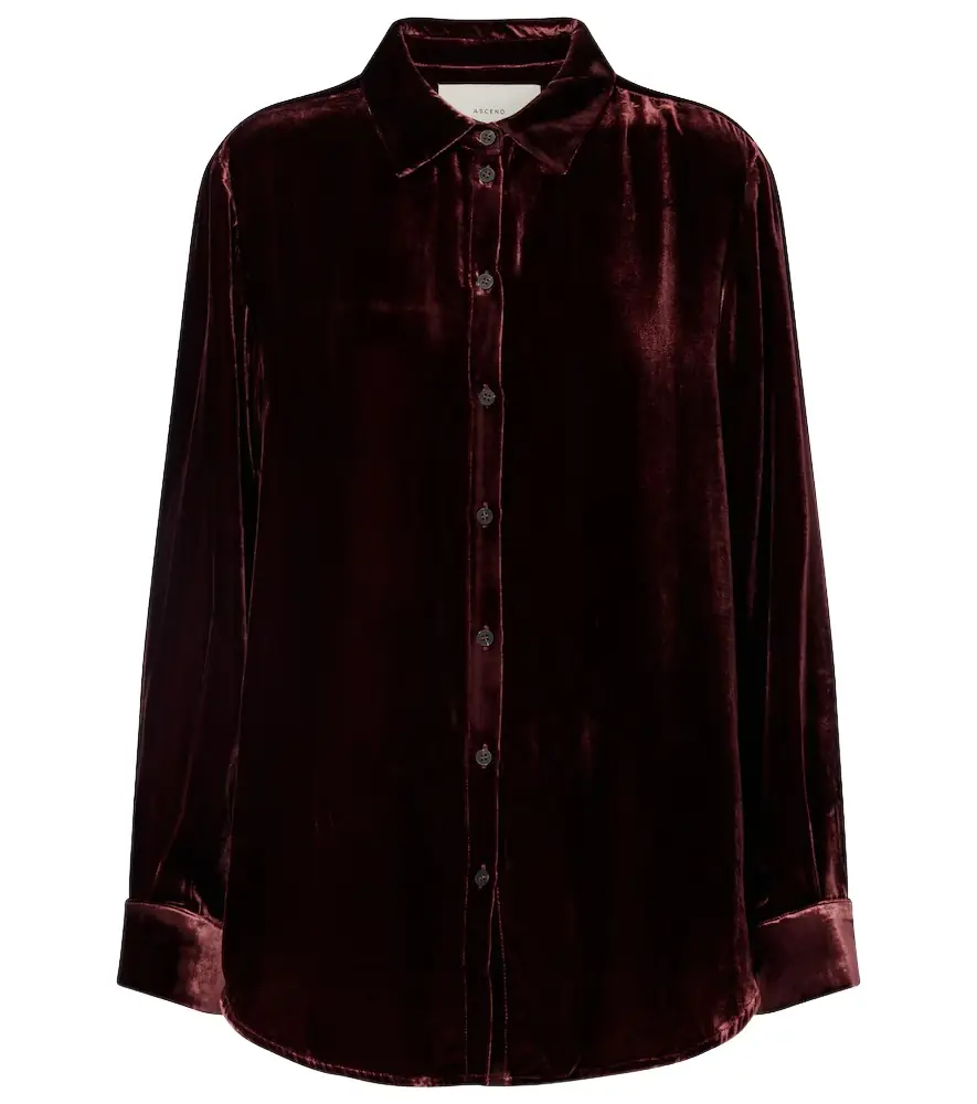 Asceno London velvet shirt