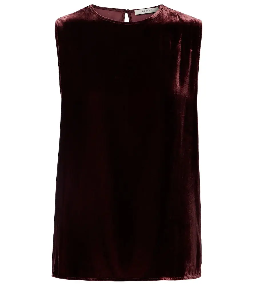 Asceno Trento velvet tank top