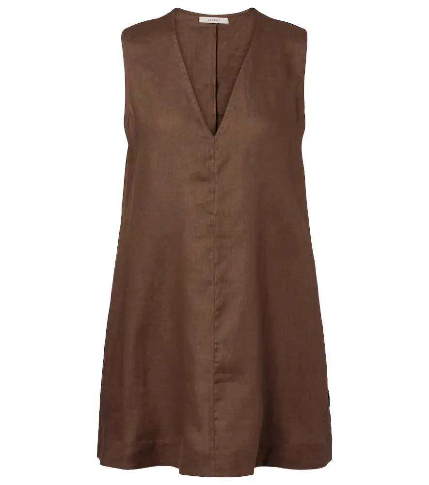 Asceno Derya linen minidress