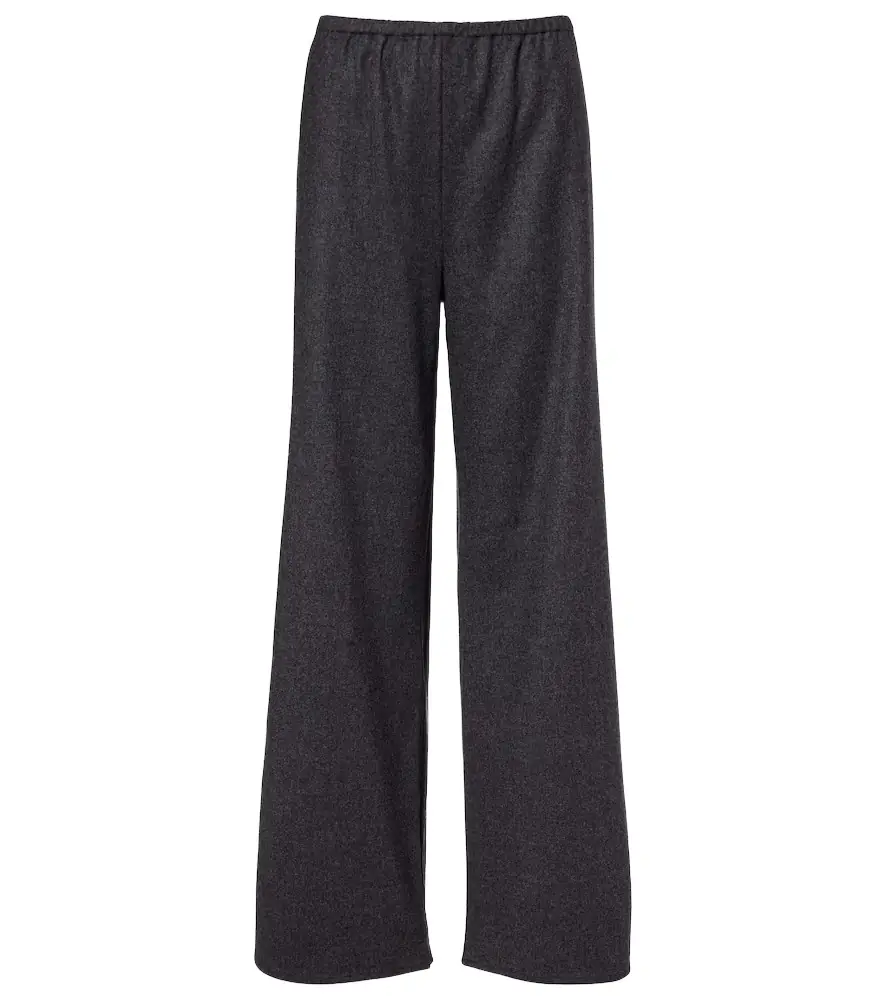 Asceno Austin wool and cashmere wide-leg pants