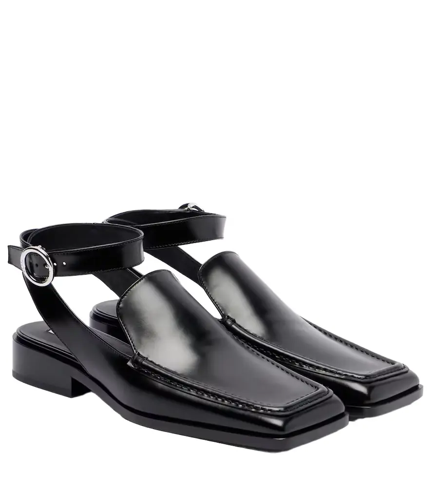 Alaia Alaïa Leather slingback flats