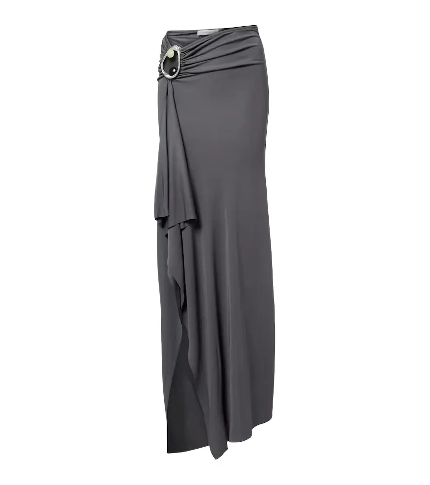 Christopher Esber Orica embellished jersey maxi skirt