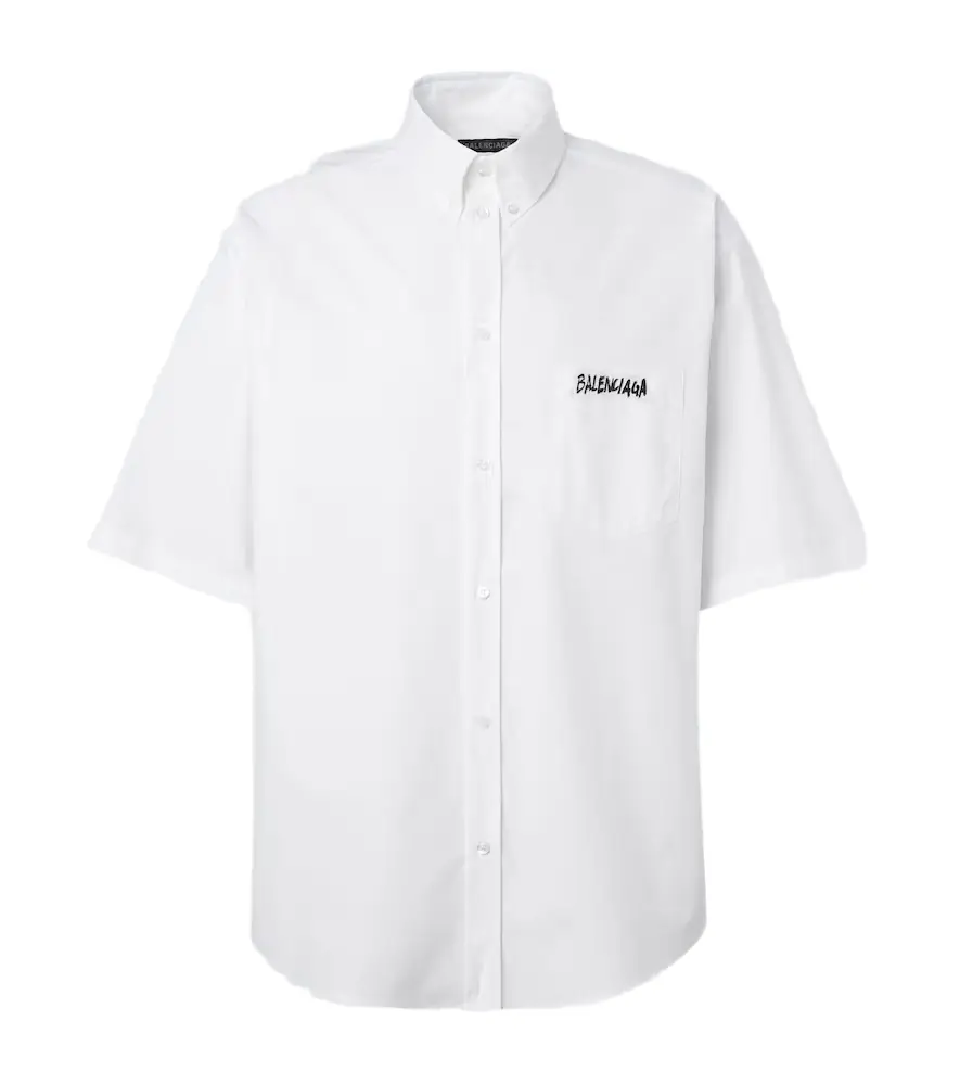 Balenciaga Masking Tape cotton poplin shirt
