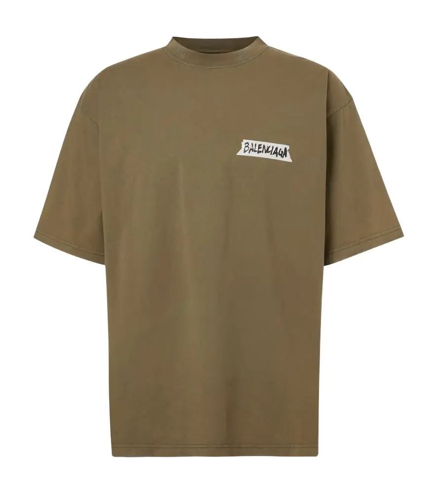 Balenciaga Logo cotton jersey T-shirt