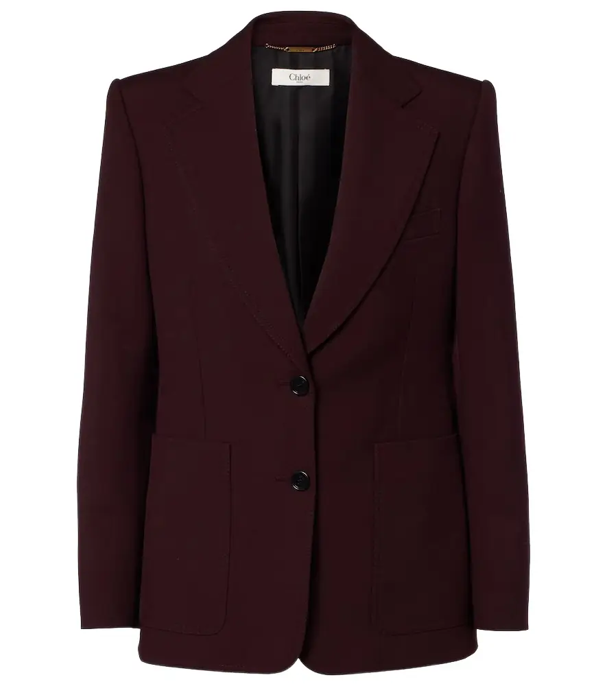 Chloe Chloé Wool gabardine blazer